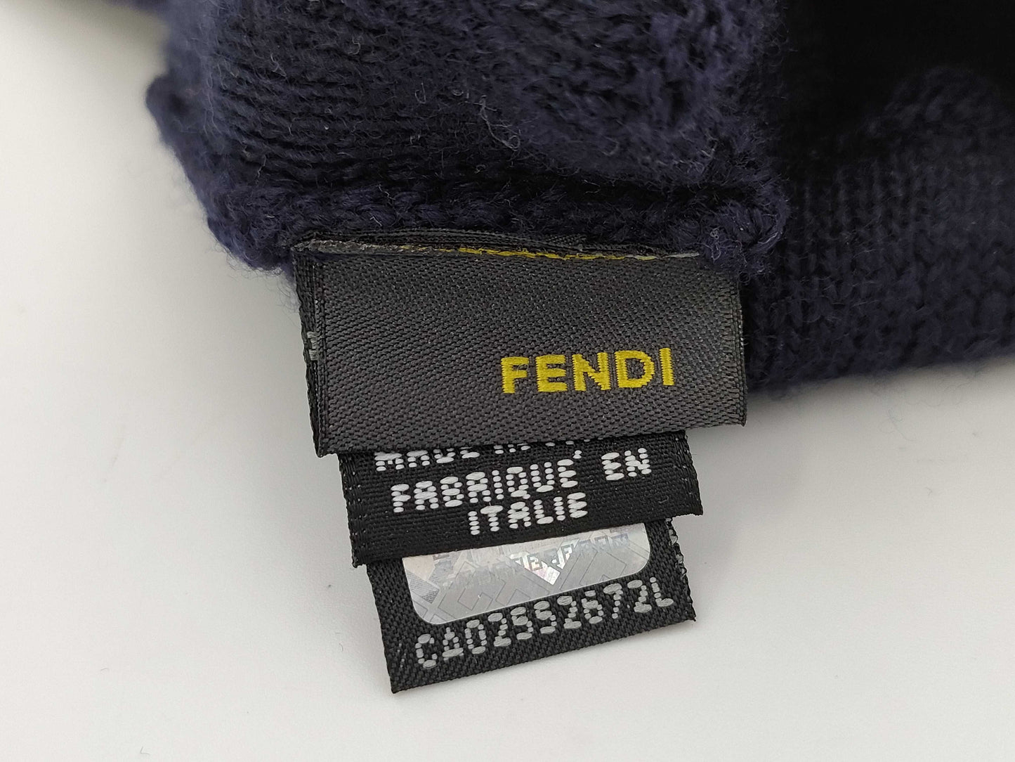 FENDI Zucca Gloves Navy Other Accessories