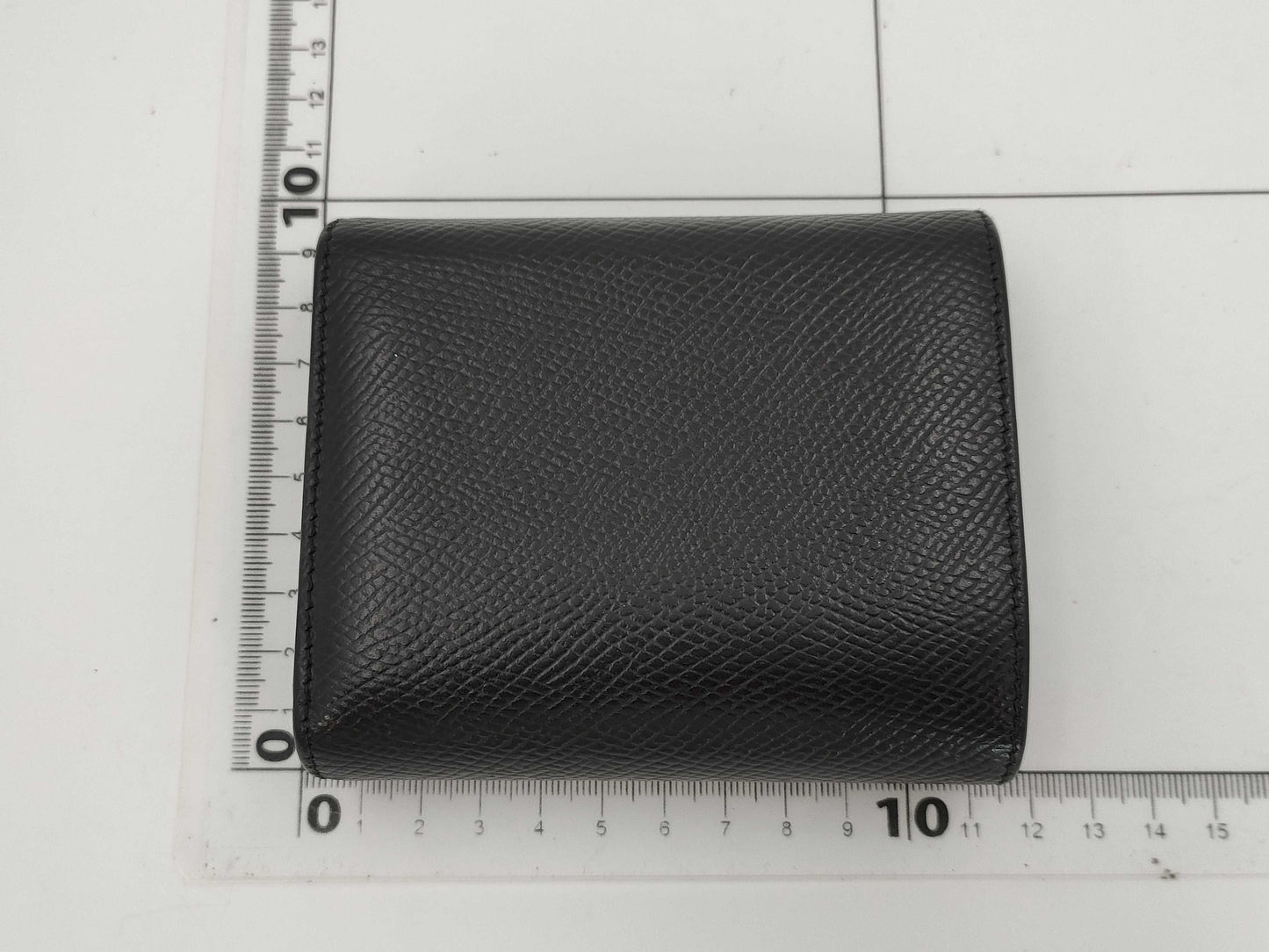 CELINE Logo Bifold Wallet Leather Black Wallet