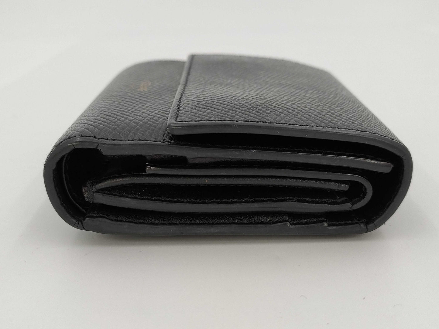 CELINE Logo Bifold Wallet Leather Black Wallet