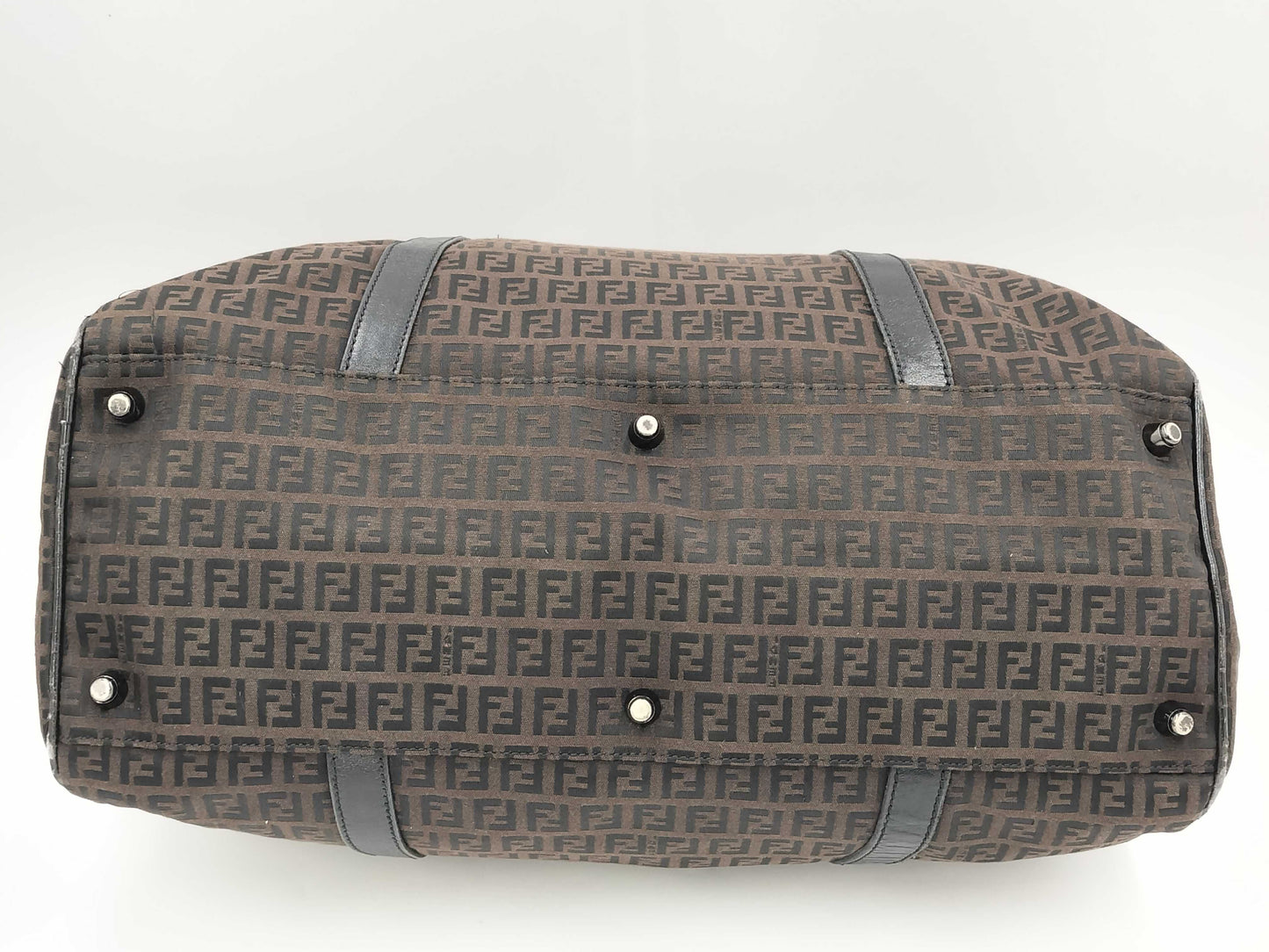 FENDI Zucchino Handbag Boston Bag Boston Bag