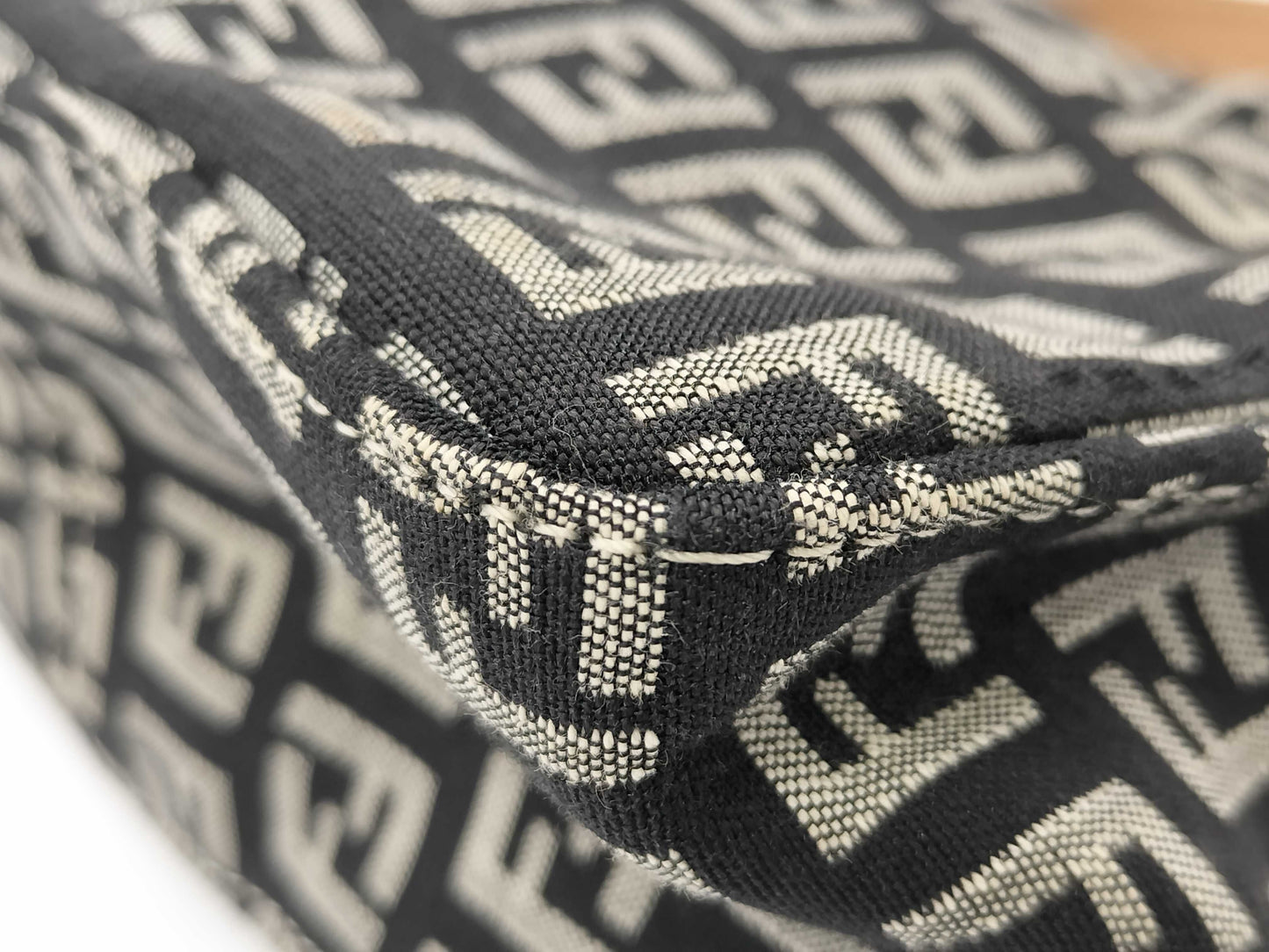FENDI Zucchino Handbag Hand Pouch Handbag
