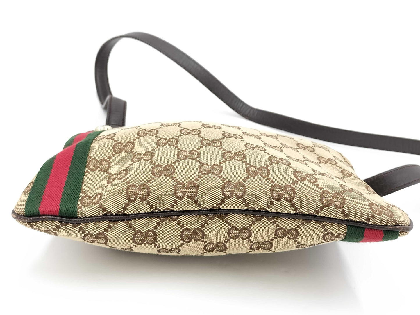 GUCCI GG Canvas Shoulder Bag with Dust Bag