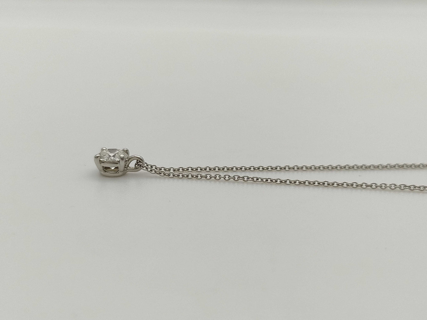 Tiffany & Co. Solitaire D0.55ct PT950 2.7g Necklace