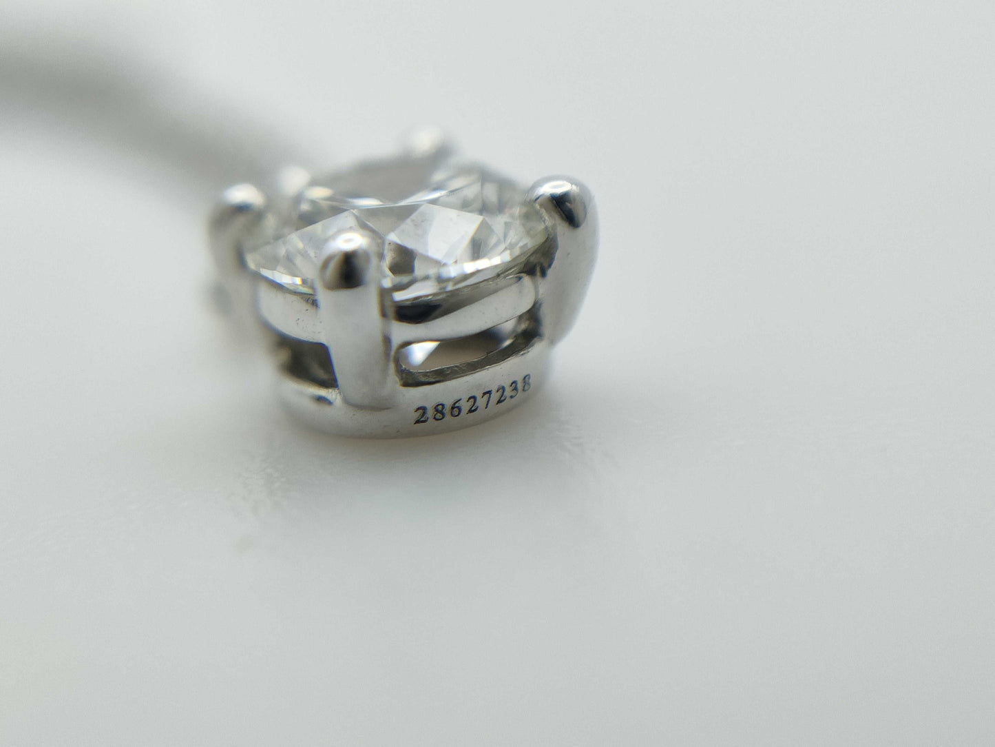 Tiffany & Co. Solitaire D0.55ct PT950 2.7g Necklace
