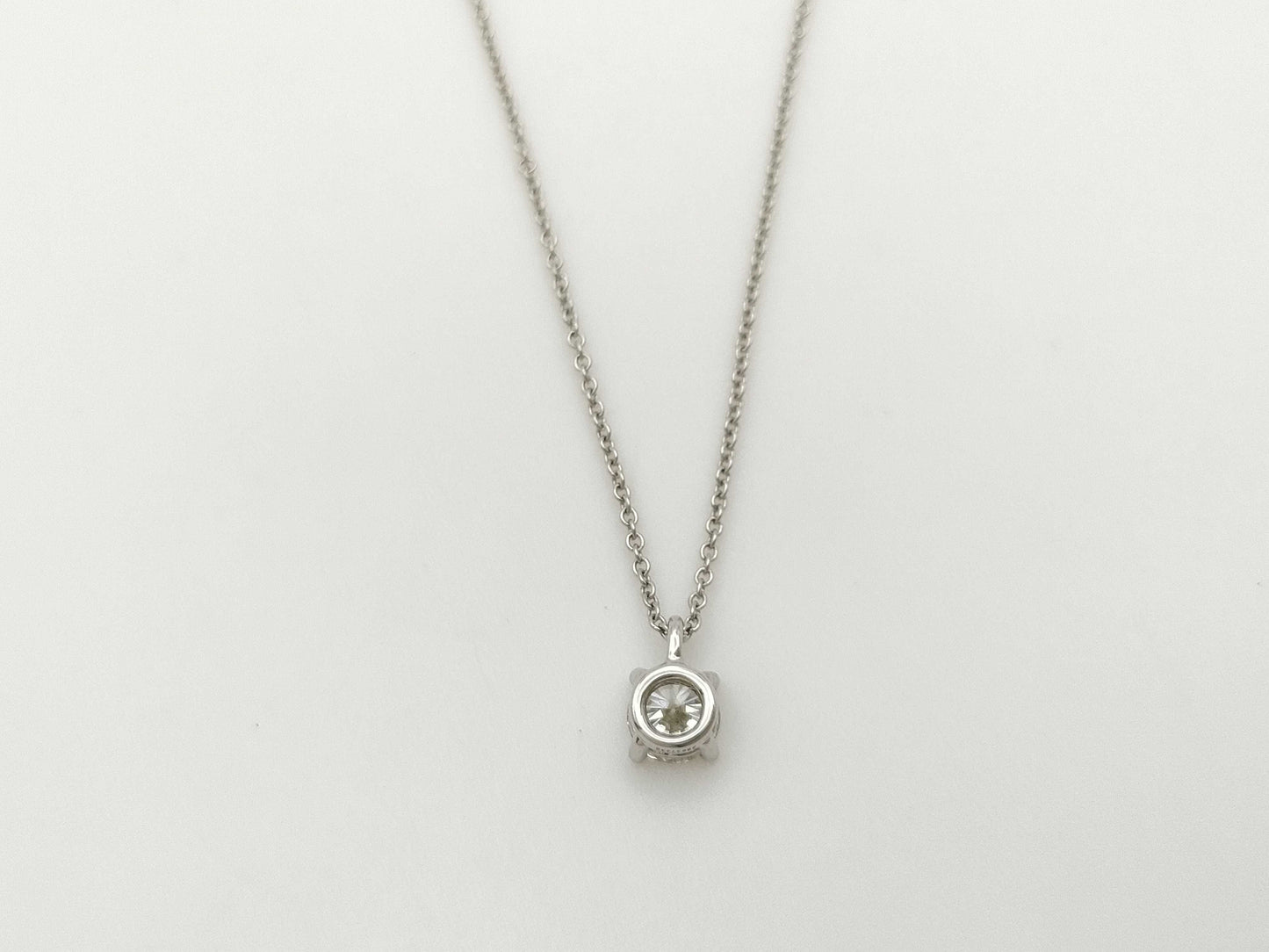 Tiffany & Co. Solitaire D0.55ct PT950 2.7g Necklace