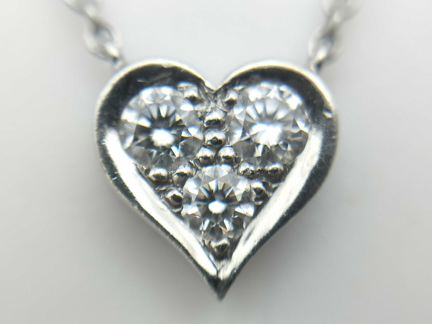 Tiffany & Co. Sentimental Heart 3PD PT950 3.2g Necklace