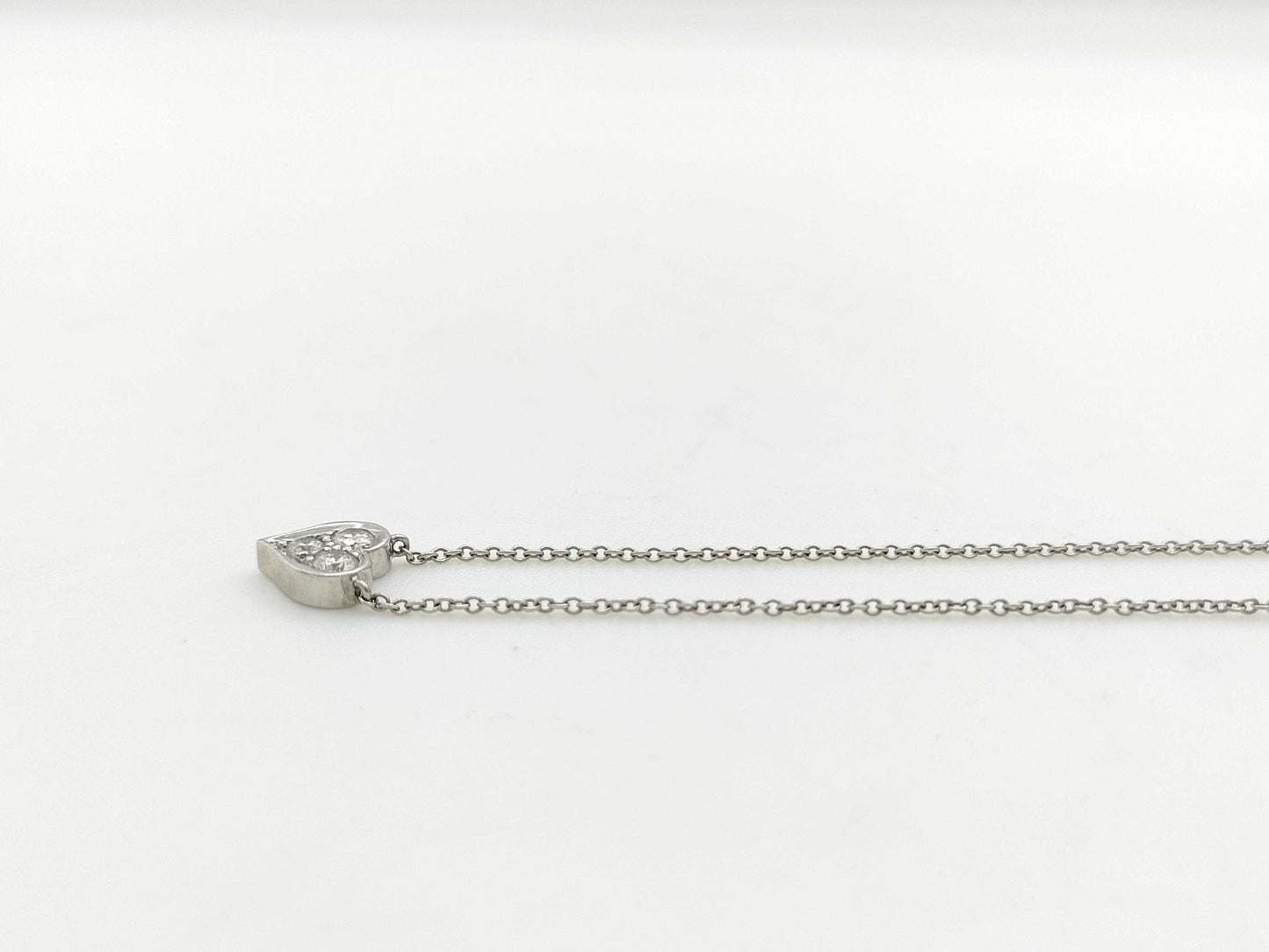 Tiffany & Co. Sentimental Heart 3PD PT950 3.2g Necklace