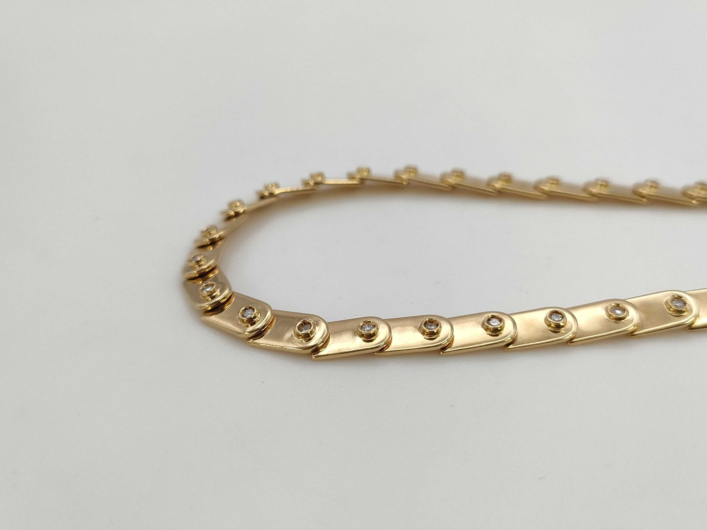 GUCCI Diamond Necklace in Yellow Gold 750, 34.7g