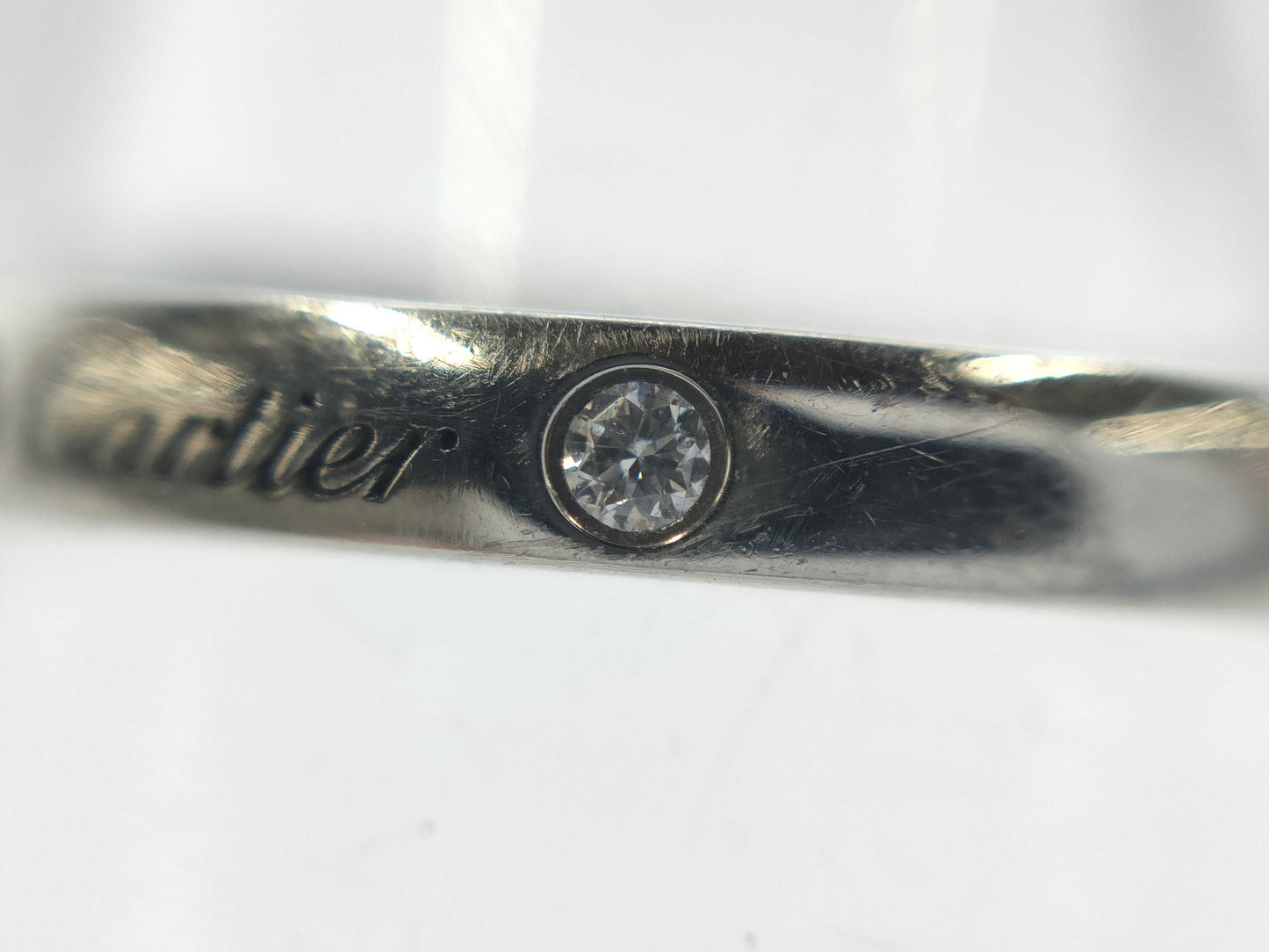 Cartier Ballerina Curve #48 3PD PT950 3.3g Ring
