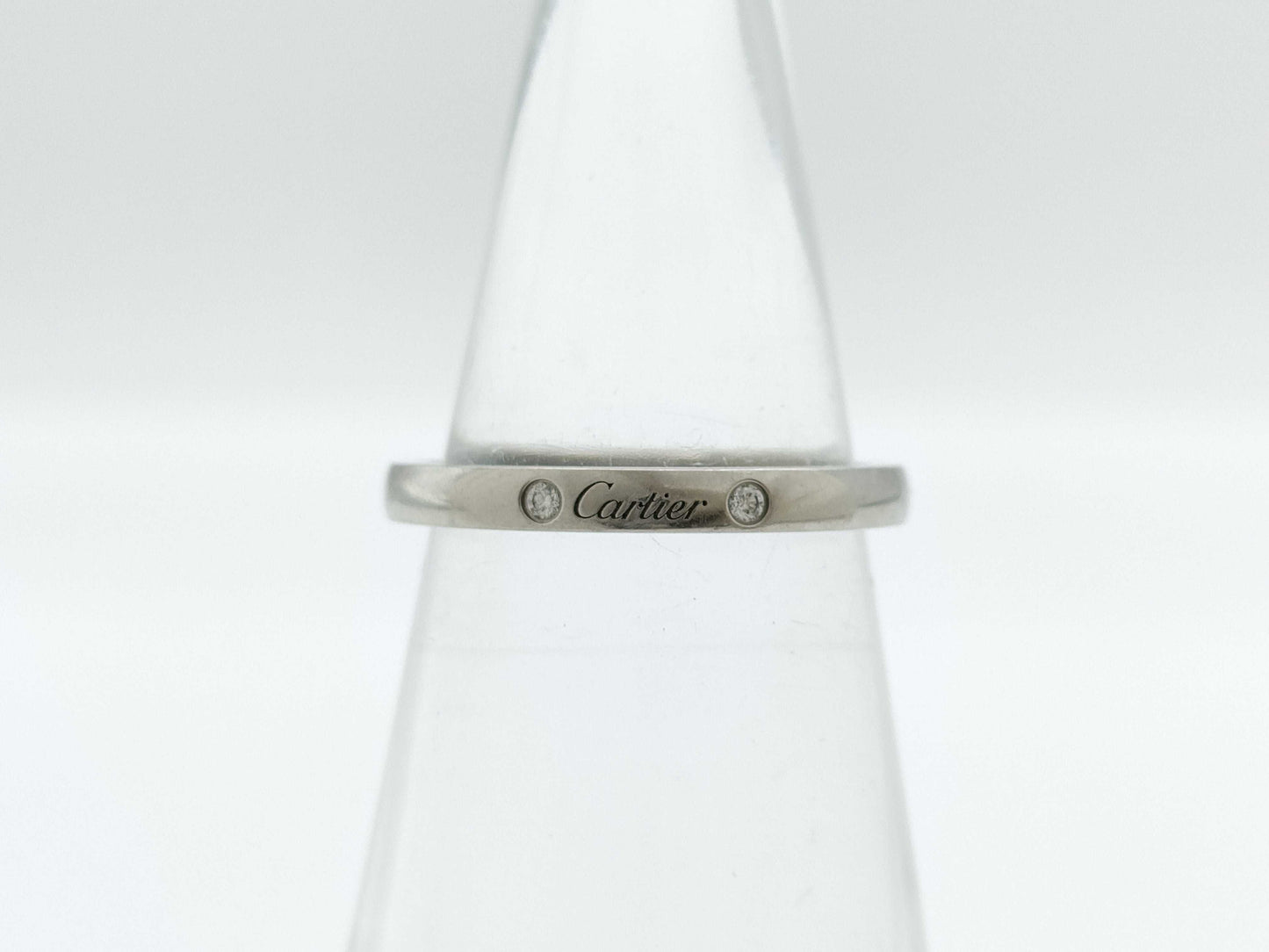 Cartier Ballerina Curve #48 3PD PT950 3.3g Ring