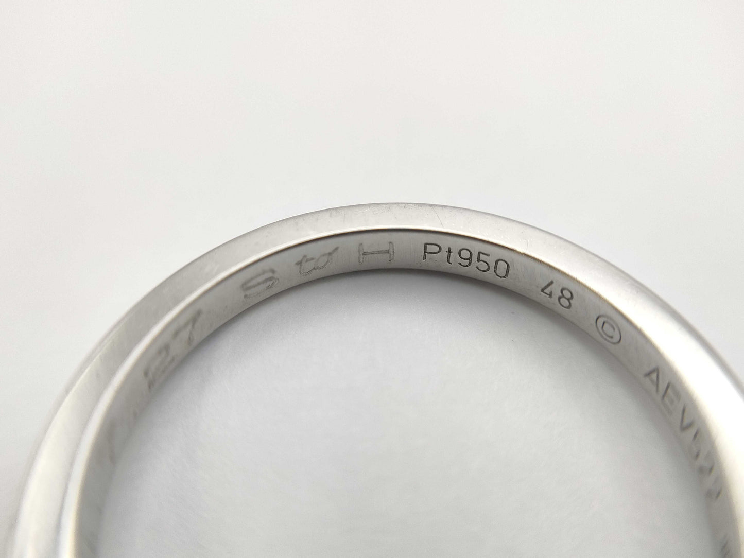 Cartier Ballerina Curve #48 3PD PT950 3.3g Ring