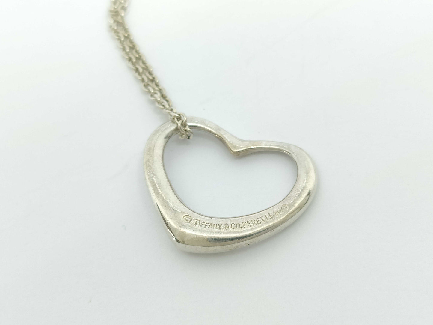 Tiffany & Co. Tiffany & Co. Open Heart Necklace, SV925, 5.4g