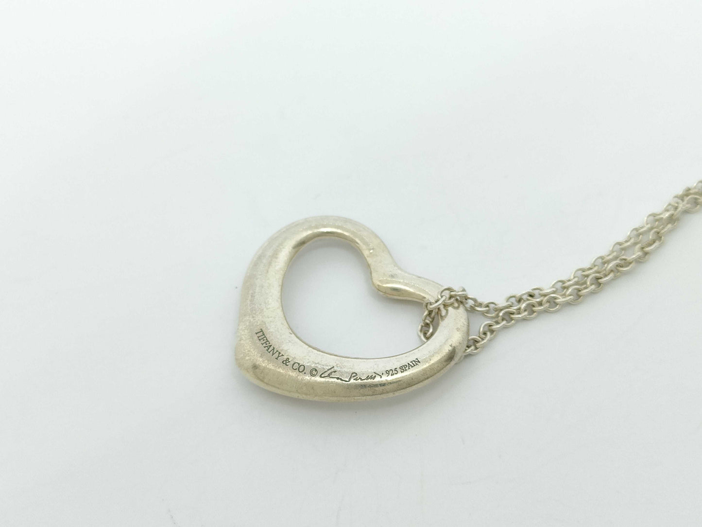 Tiffany & Co. Tiffany & Co. Open Heart Tiffany Open Heart Necklace SV925 6.6g Necklace Necklace
