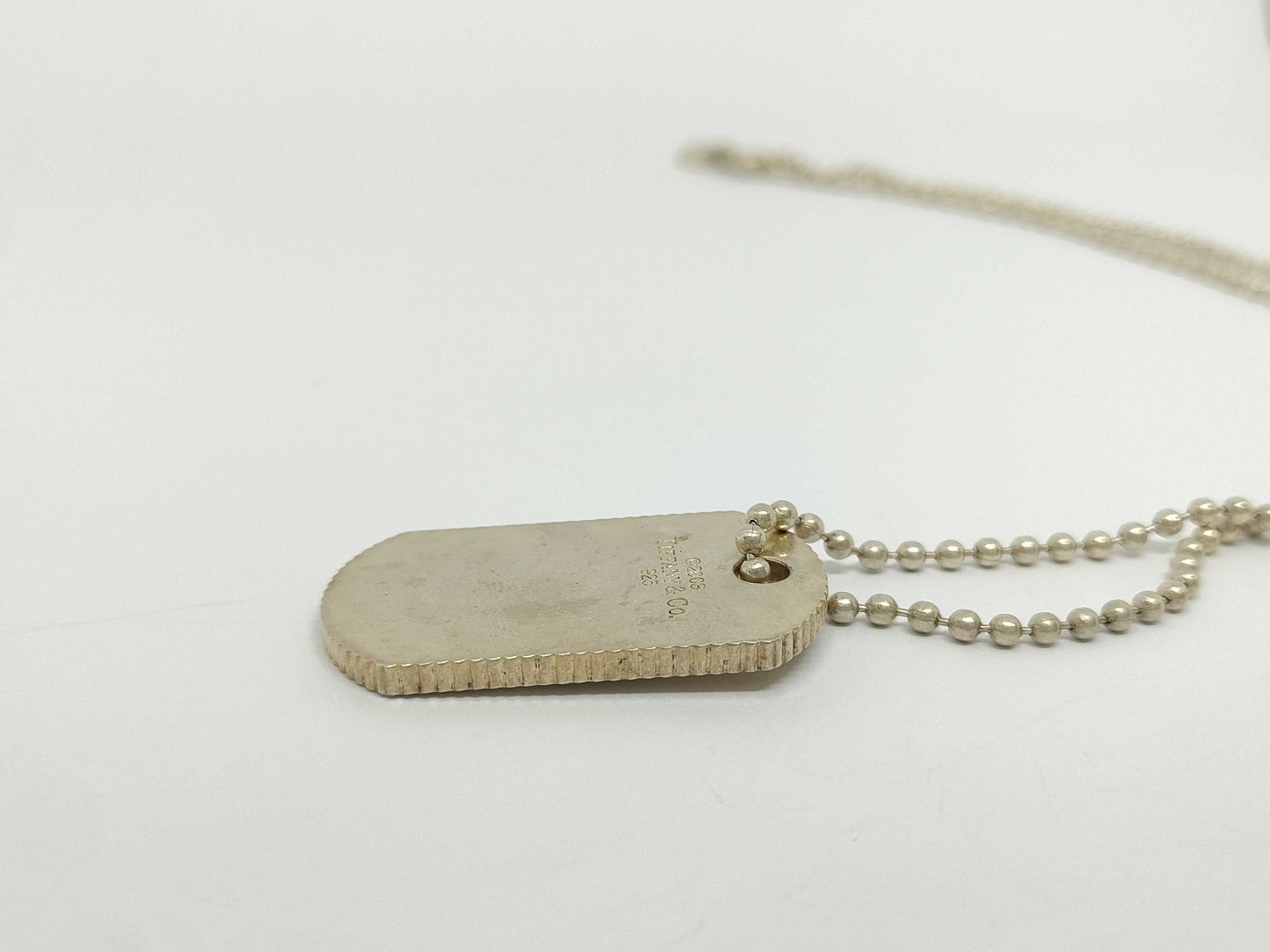 Tiffany & Co. Tiffany & Co. Tiffany Dog Tag Necklace, SV925, 27.7g