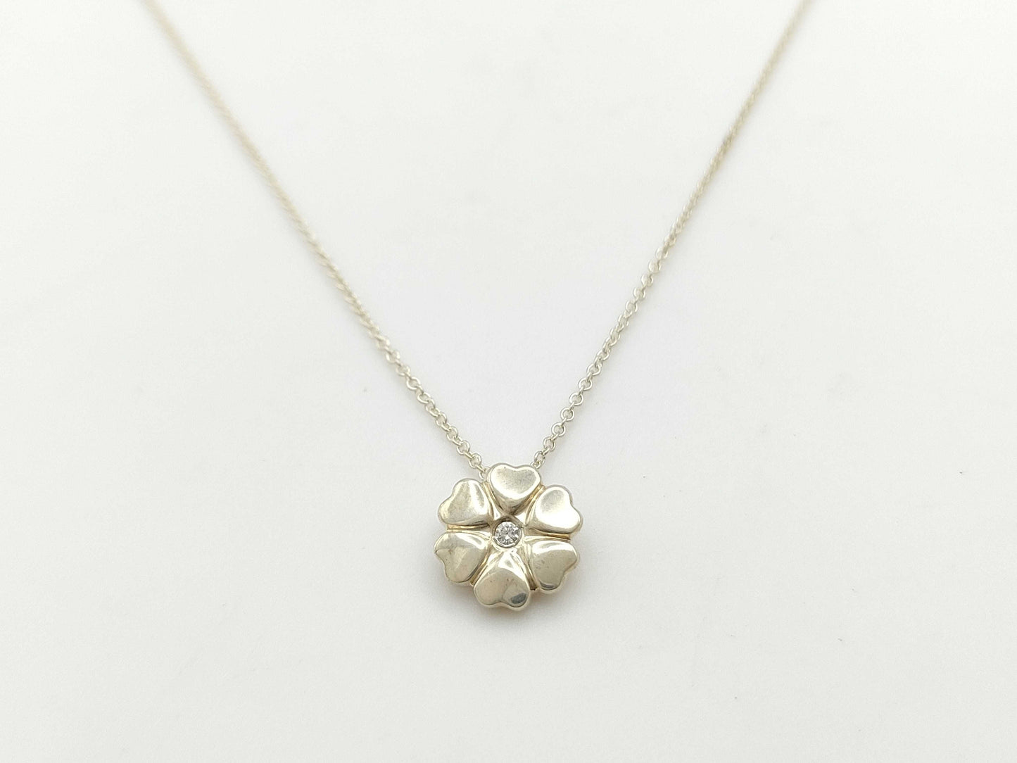Tiffany & Co. Crown of Hearts 1PD 925 2.6g Necklace