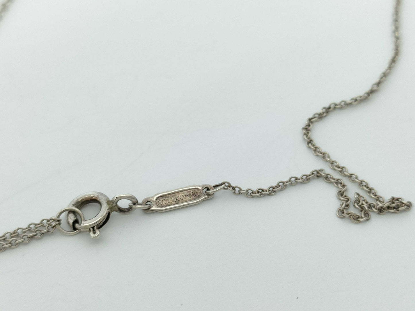 Tiffany & Co. Tiffany & Co. Mini Double Heart Tag Necklace in SV925, 2.8g