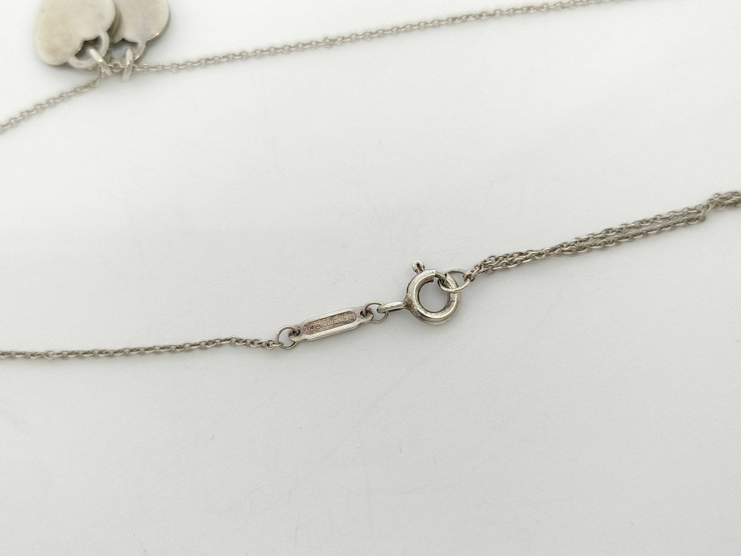Tiffany & Co. Tiffany & Co. Mini Double Heart Tag Necklace in SV925, 2.8g