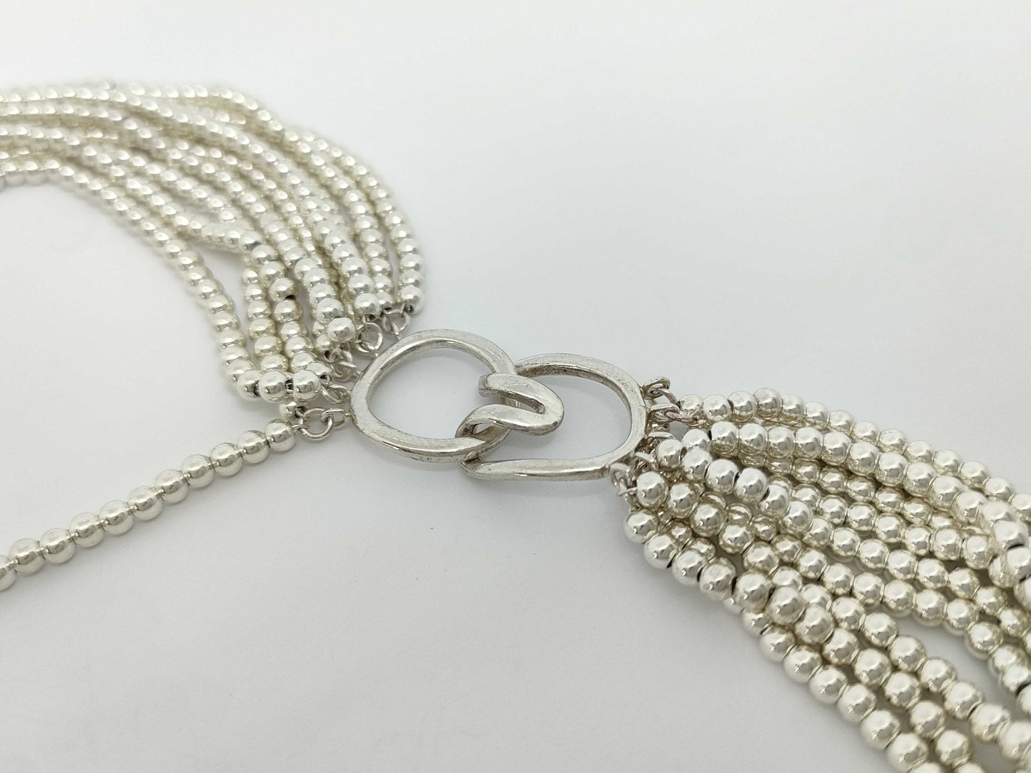 Tiffany & Co. Tiffany & Co. 10-Strand Tiffany Ball Necklace, SV925, 75.8g
