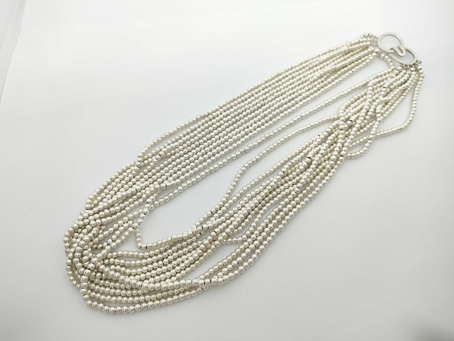 Tiffany & Co. Tiffany & Co. 10-Strand Tiffany Ball Necklace, SV925, 75.8g