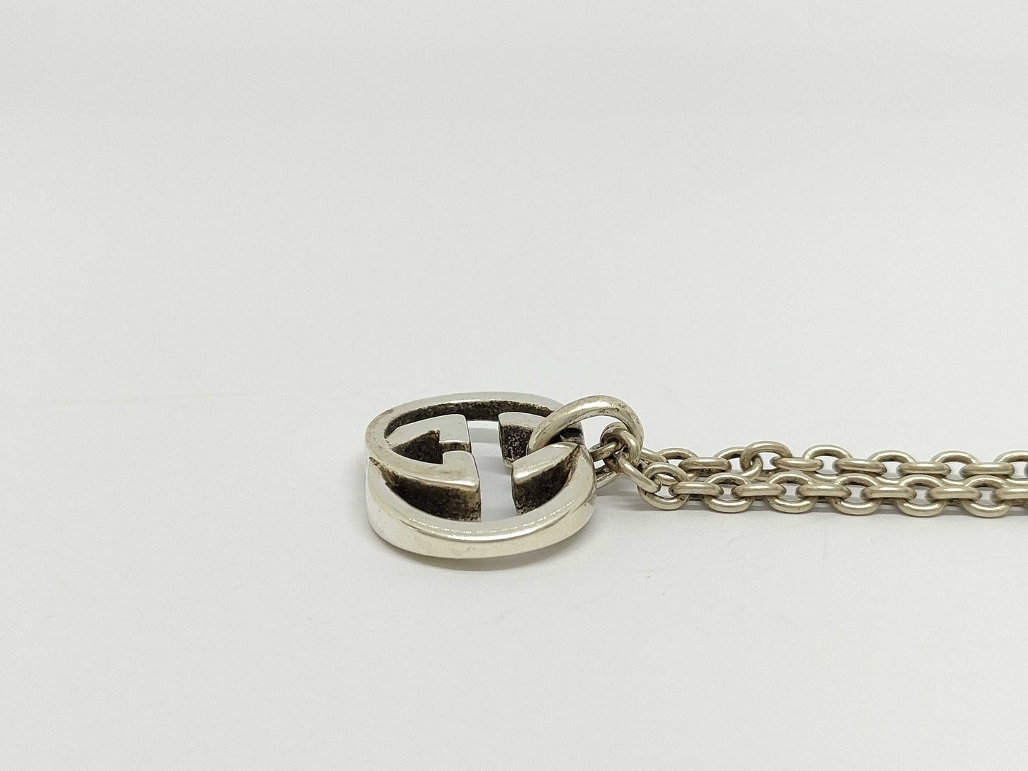 GUCCI Interlocking G SV925 26.3g Necklace