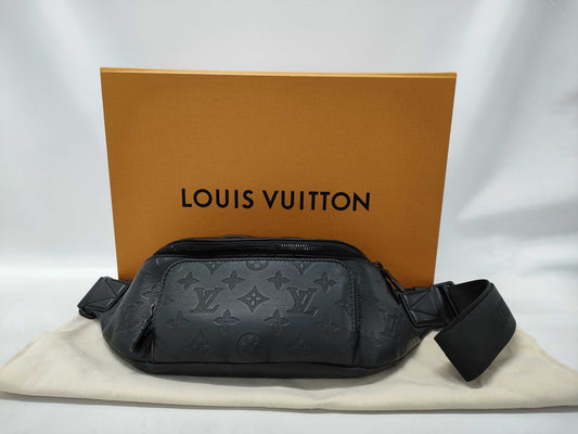 LOUIS VUITTON Monogram Shadow Rush Bum Bag M47058/RFID Waist Bag