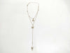 Dior Christian Dior Butterfly Motif GP Faux Pearl Necklace