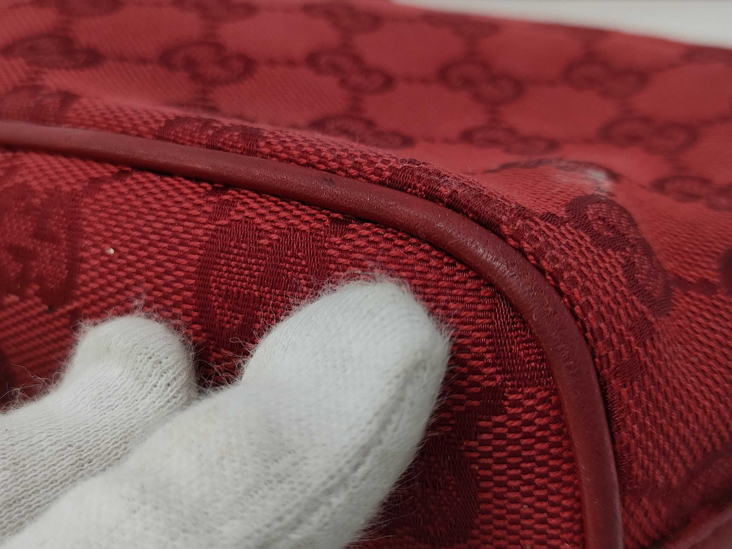 GUCCI Gucci GG Canvas Accessory Pouch Handbag