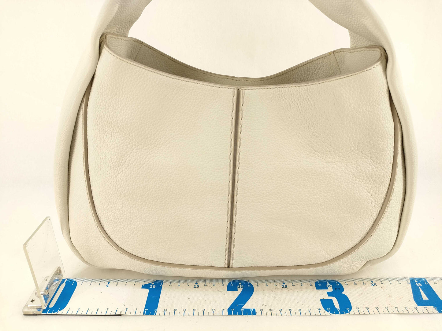 TODS Shirt Bag Hobo One-Handle Hammered Calfskin Shoulder Bag