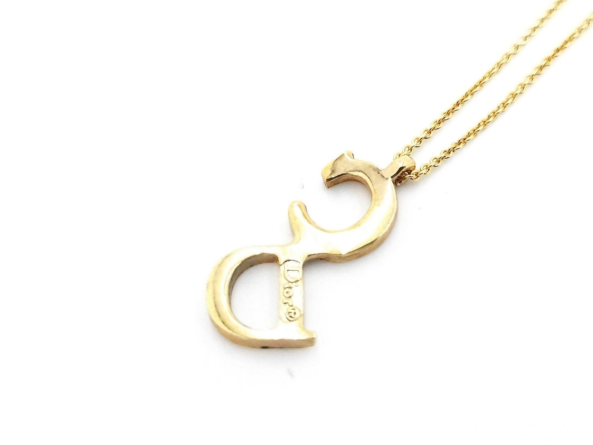 Dior CD logo necklace