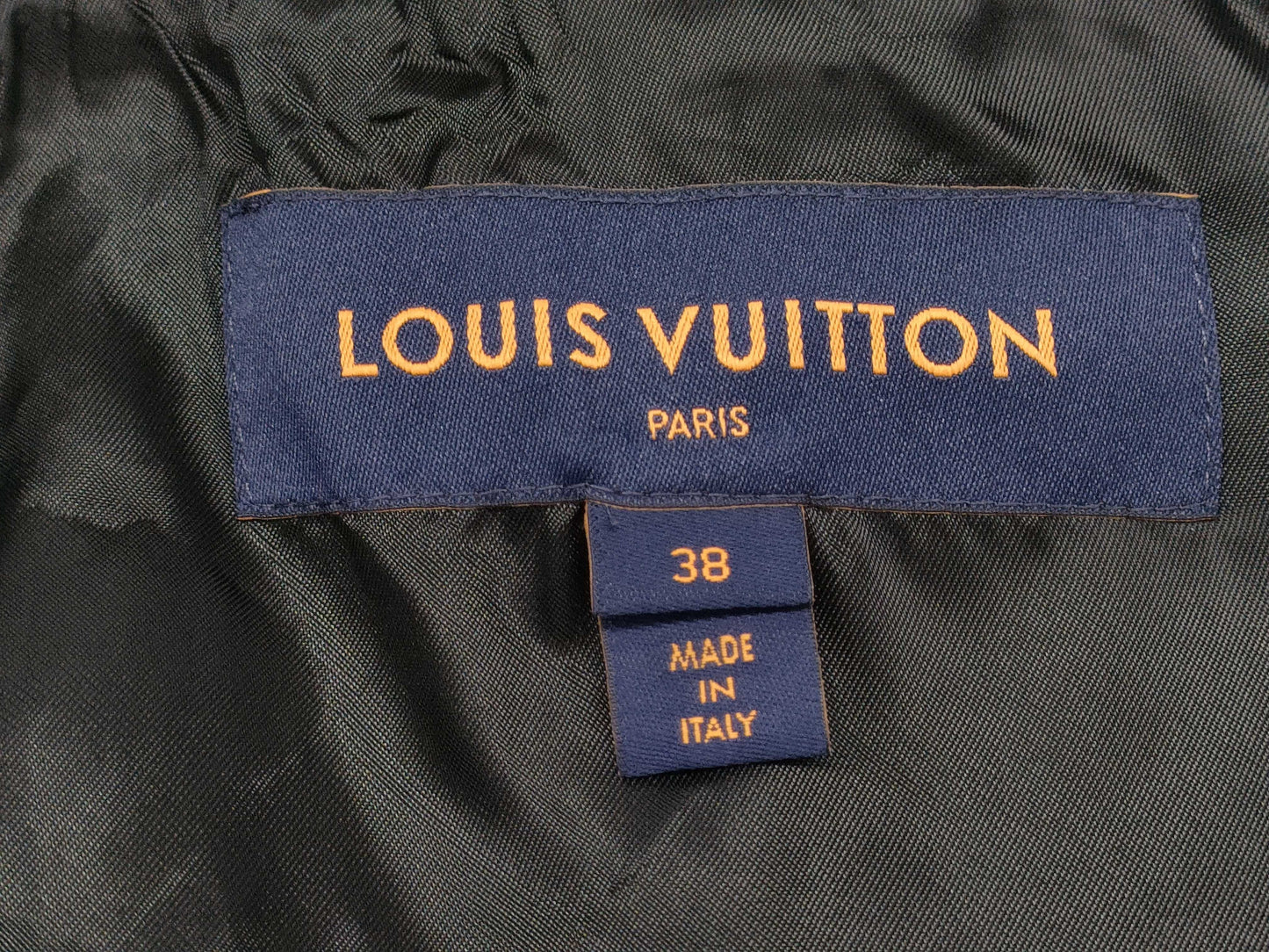 LOUIS VUITTON denim trench coat size 38 coat