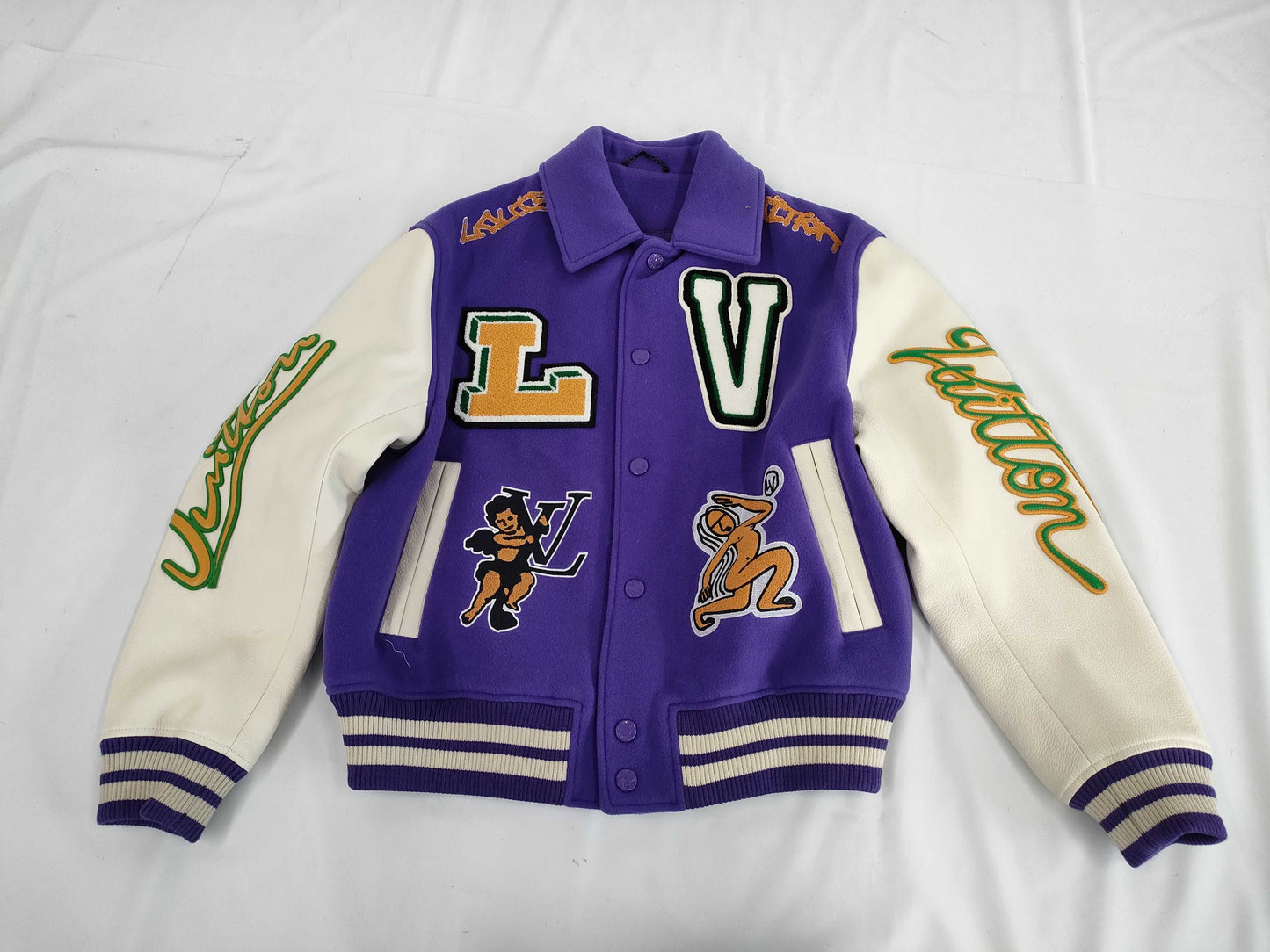 LOUIS VUITTON LOUIS VUITTON Louis Vuitton Multi-Patch Varsity Blouson Jacket Size 50 Jacket