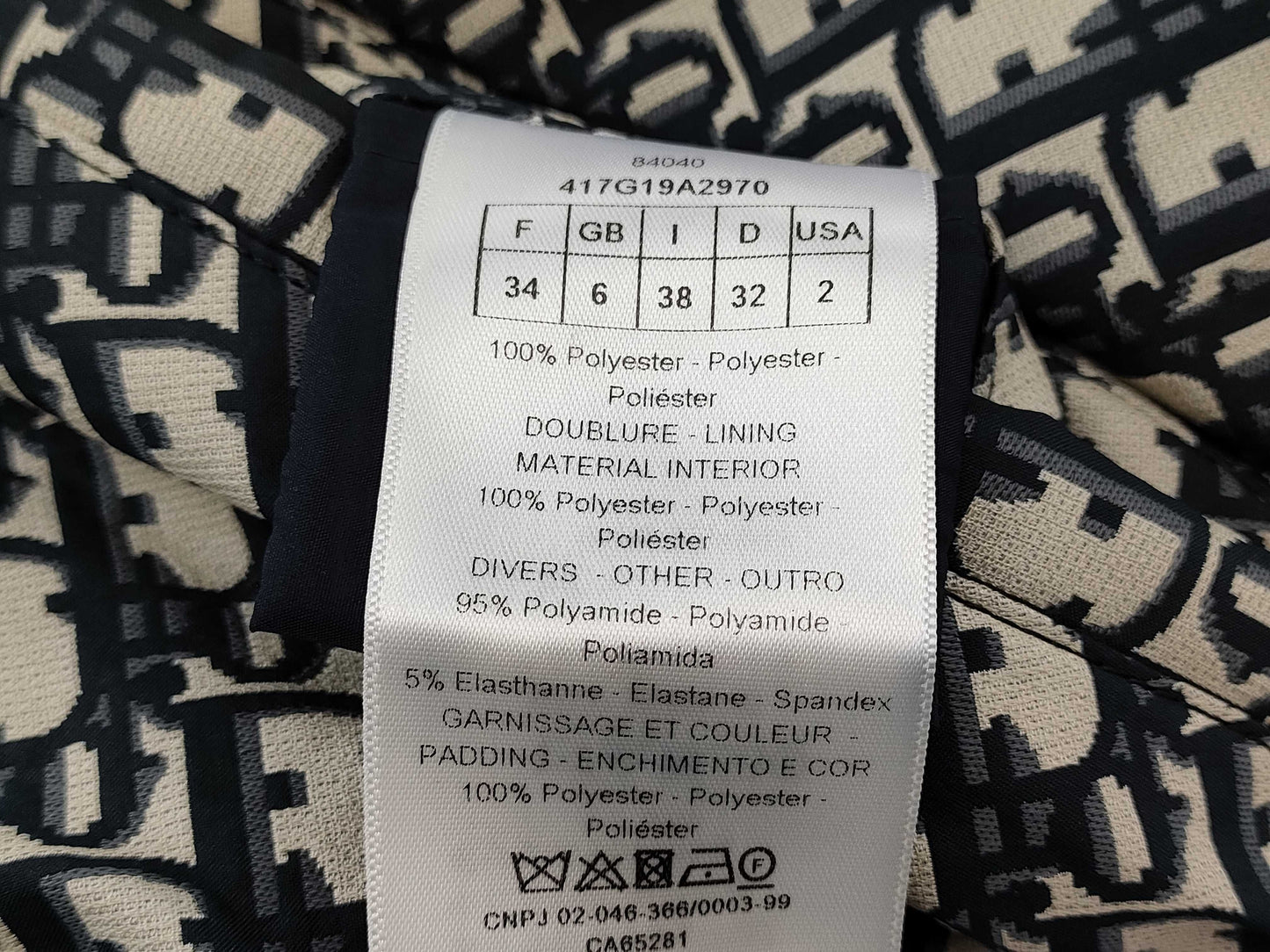 Christian Dior padded vest size 34 vest