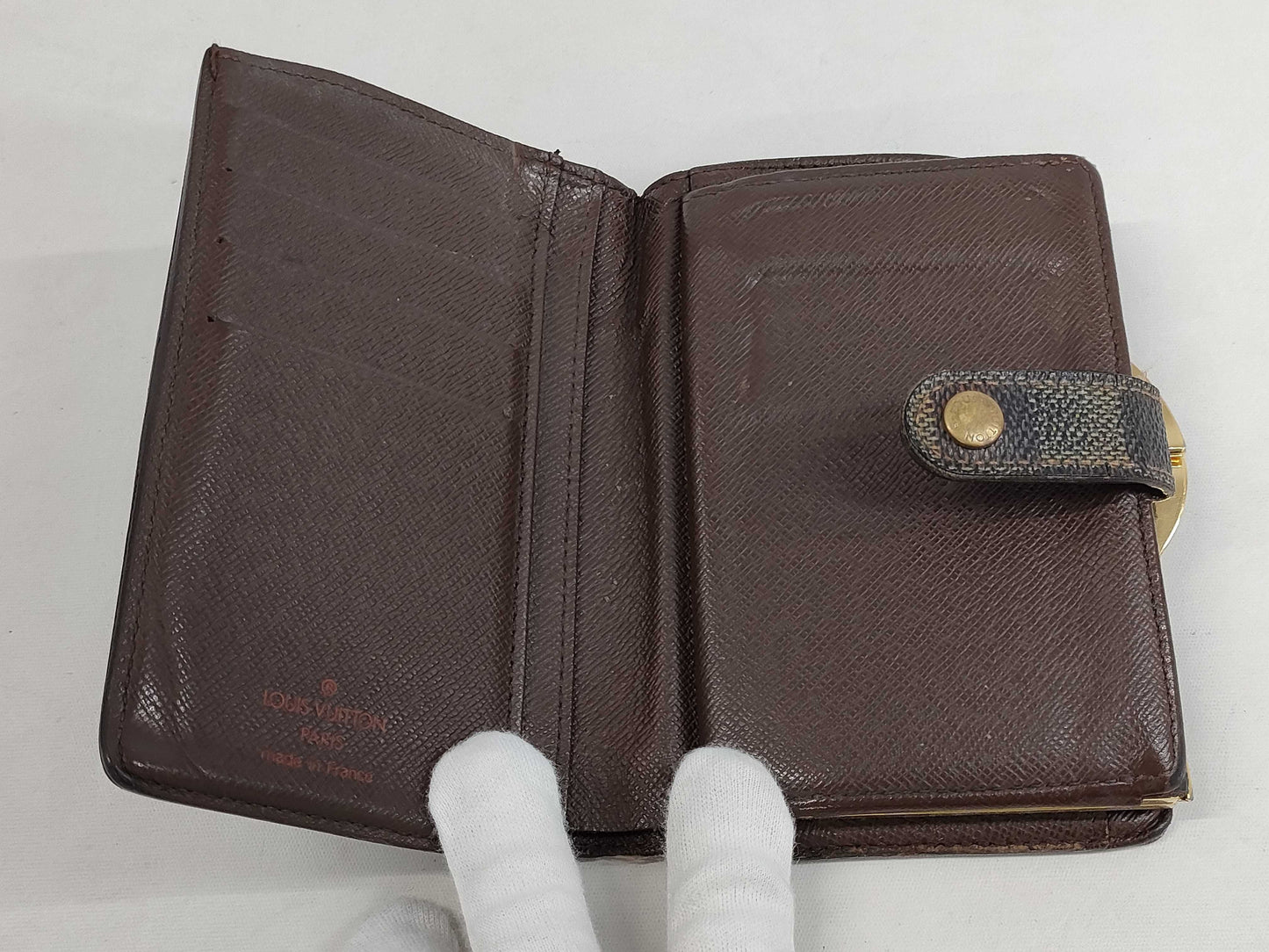 LOUIS VUITTON Damier Viennois MI1024 Wallet