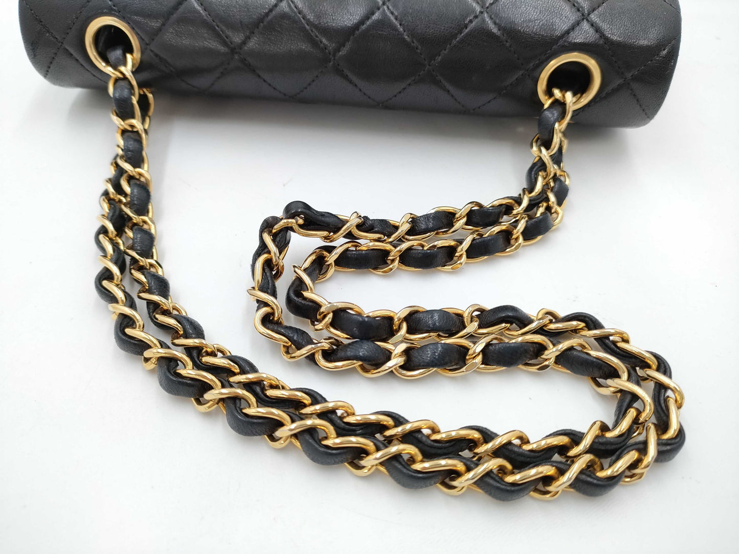 CHANEL Matelasse 23 Lambskin Double Flap/Chain Shoulder Bag