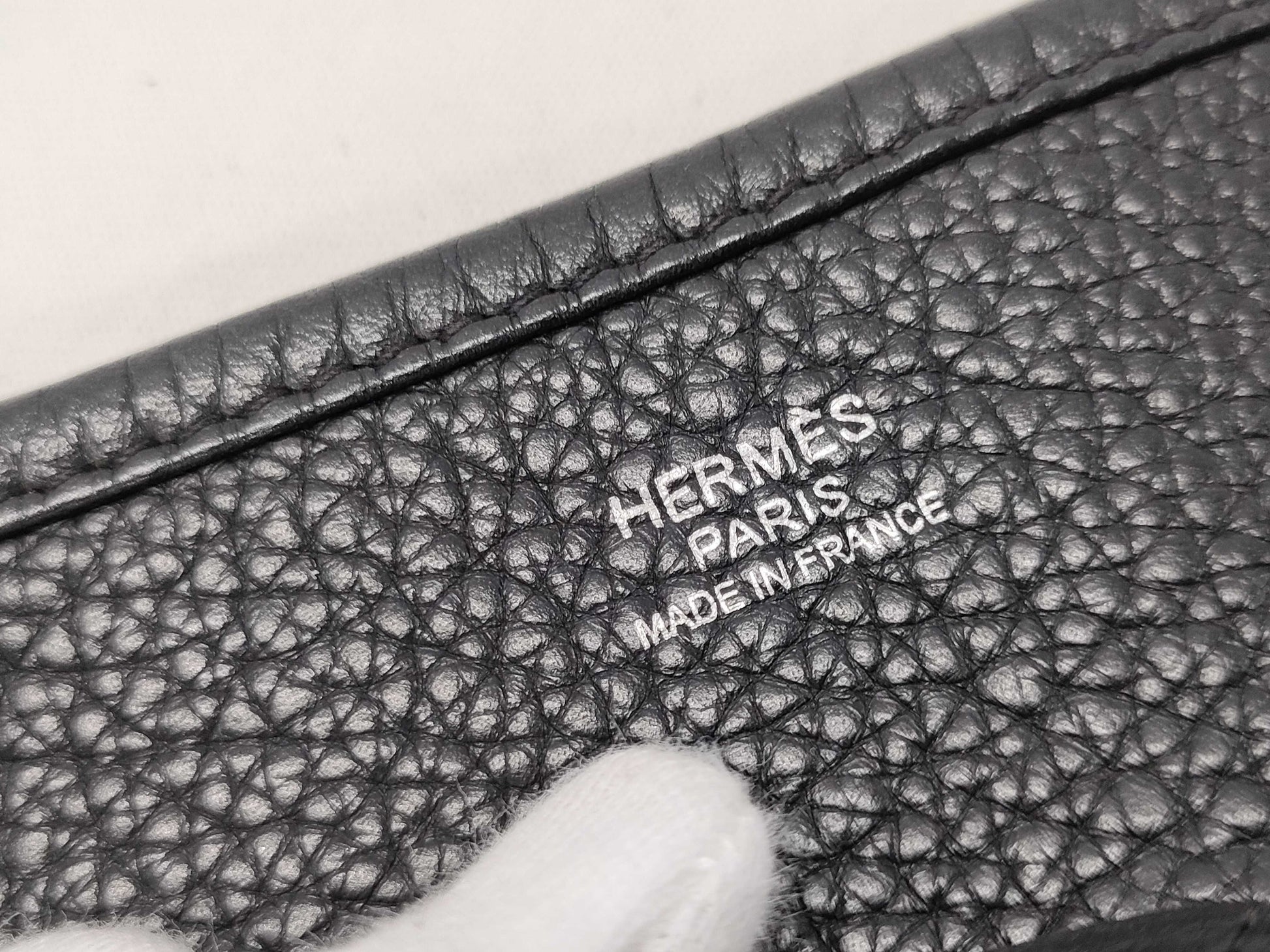 HERMES Evelyne III PM Taurillon Black Shoulder Bag with L Stamp