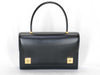 HERMES Piano Black Box Calf Handbag with V Stamp