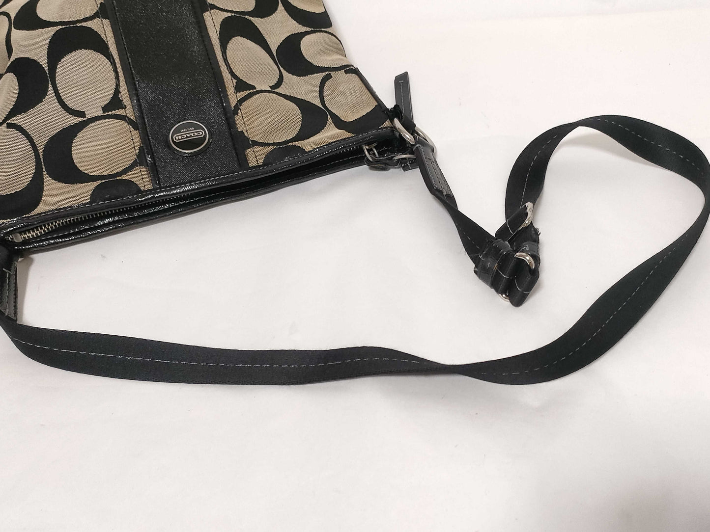 COACH Signature Branded Shoulder Bag