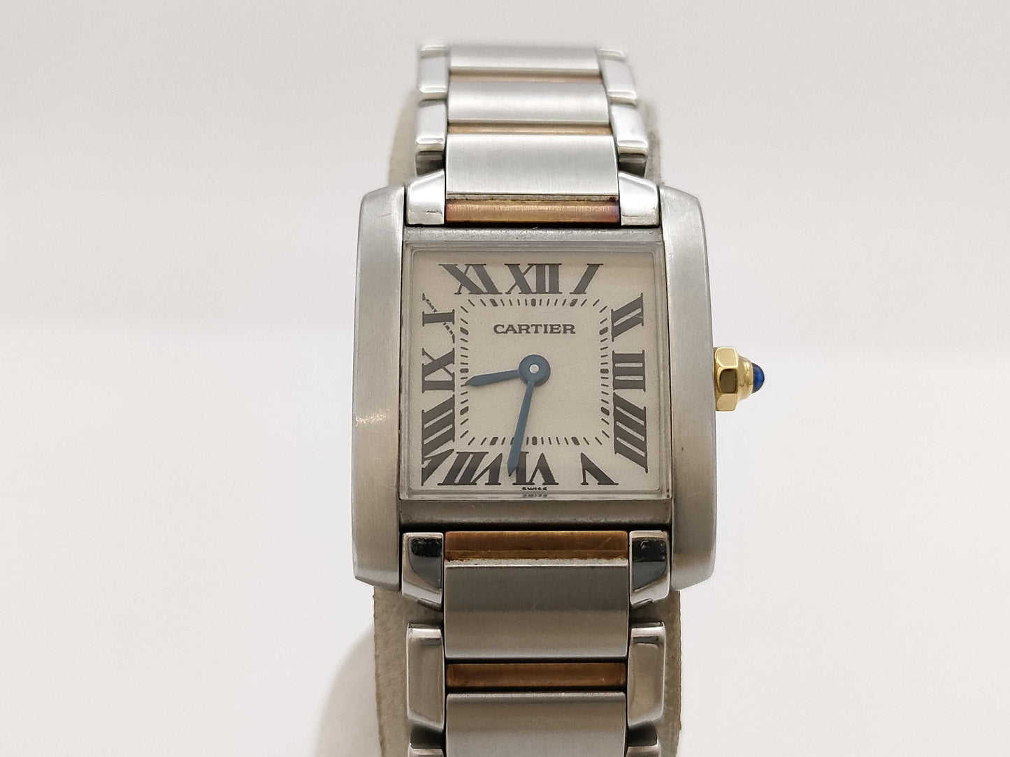 Cartier Tank Française SM W51007Q4 2300 CC525368 Quartz Women's Watch