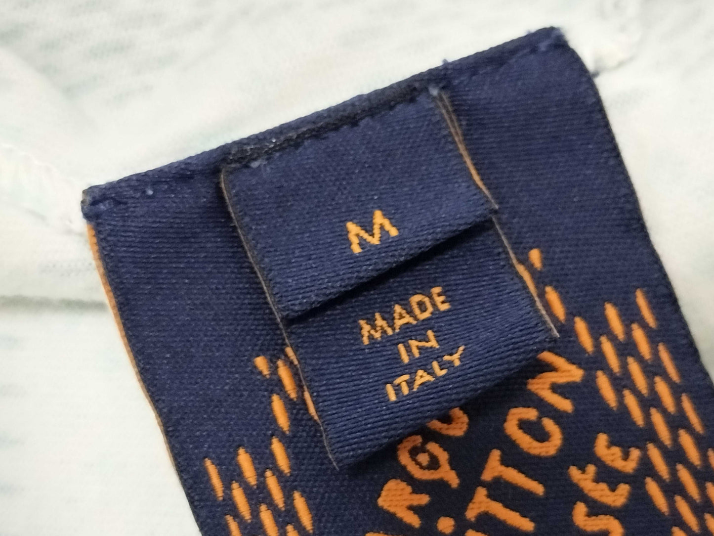 LOUIS VUITTON Louis Vuitton T-shirt Damier Monogram Embroidered Logo RM242MM M T-shirt