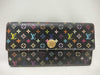 LOUIS VUITTON LOUIS VUITTON Monogram Multicolore Louis Vuitton Long Wallet Monogram Multicolore Black Wallet