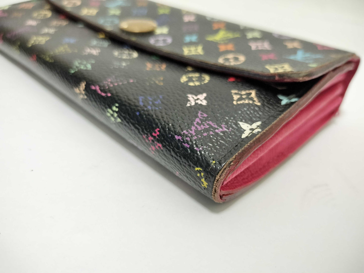 LOUIS VUITTON LOUIS VUITTON Monogram Multicolore Louis Vuitton Long Wallet Monogram Multicolore Black Wallet