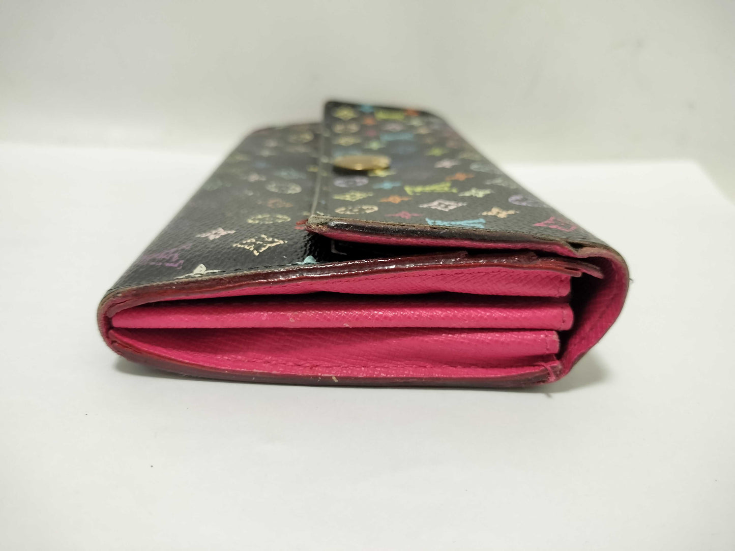 LOUIS VUITTON LOUIS VUITTON Monogram Multicolore Louis Vuitton Long Wallet Monogram Multicolore Black Wallet