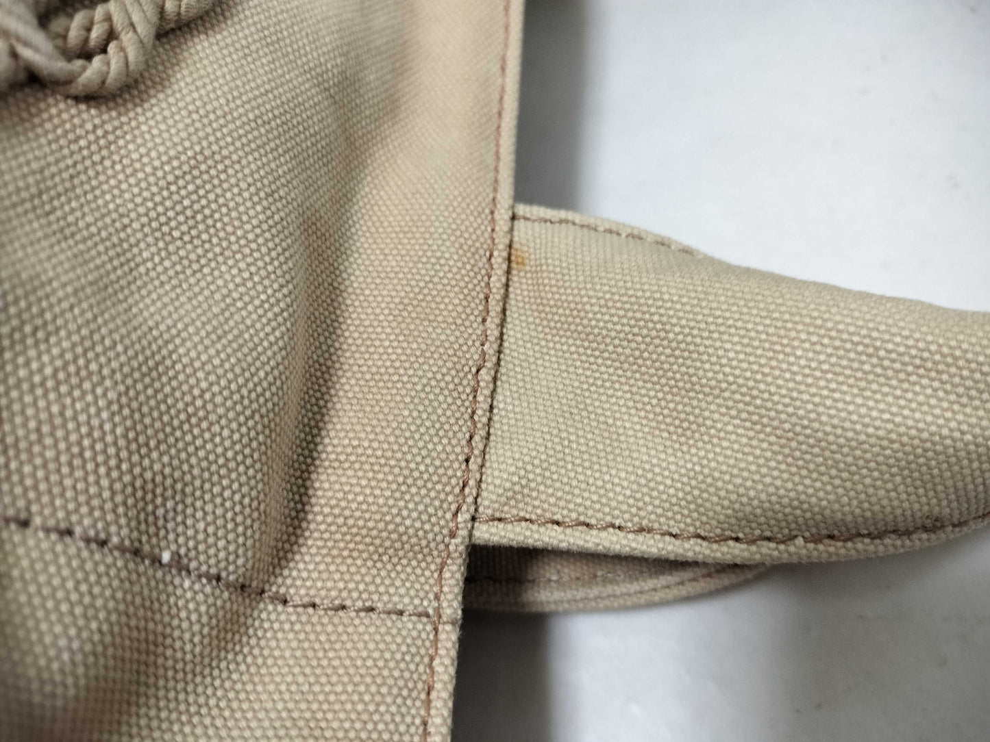 PRADA Prada Canapa Denim Handbag with Triangle Logo