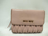 Miu Miu Miu Miu Miu Miu Folding Wallet Logo Matelasse Wallet