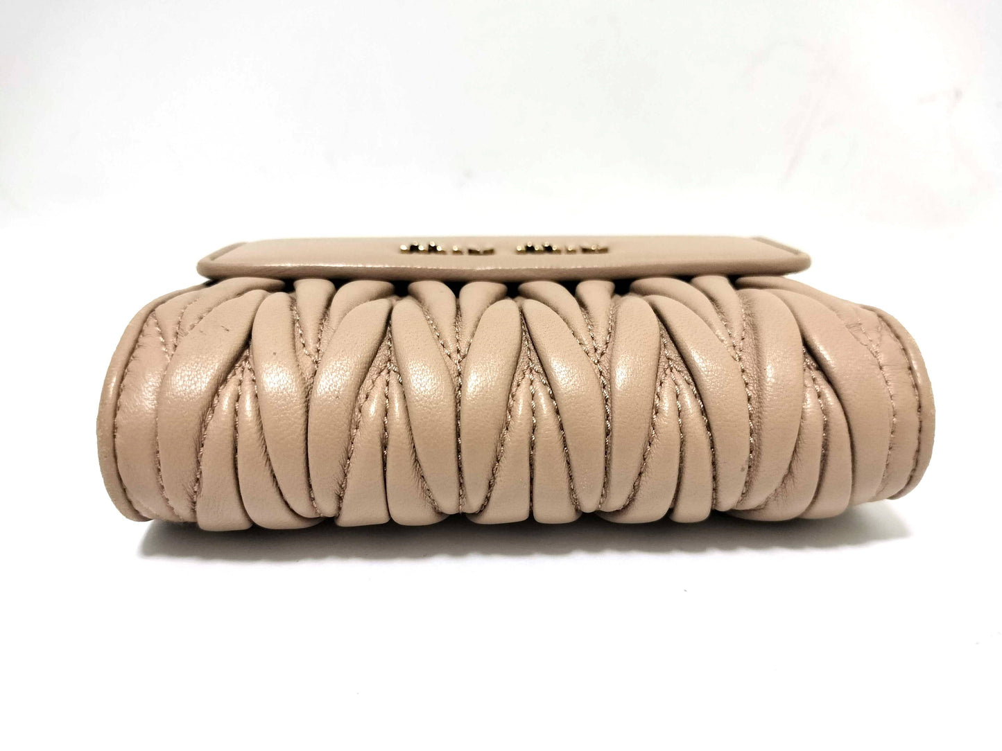 Miu Miu Miu Miu Miu Folding Wallet Matelasse Logo Wallet
