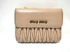 Miu Miu Miu Miu Miu Folding Wallet Matelasse Logo Wallet