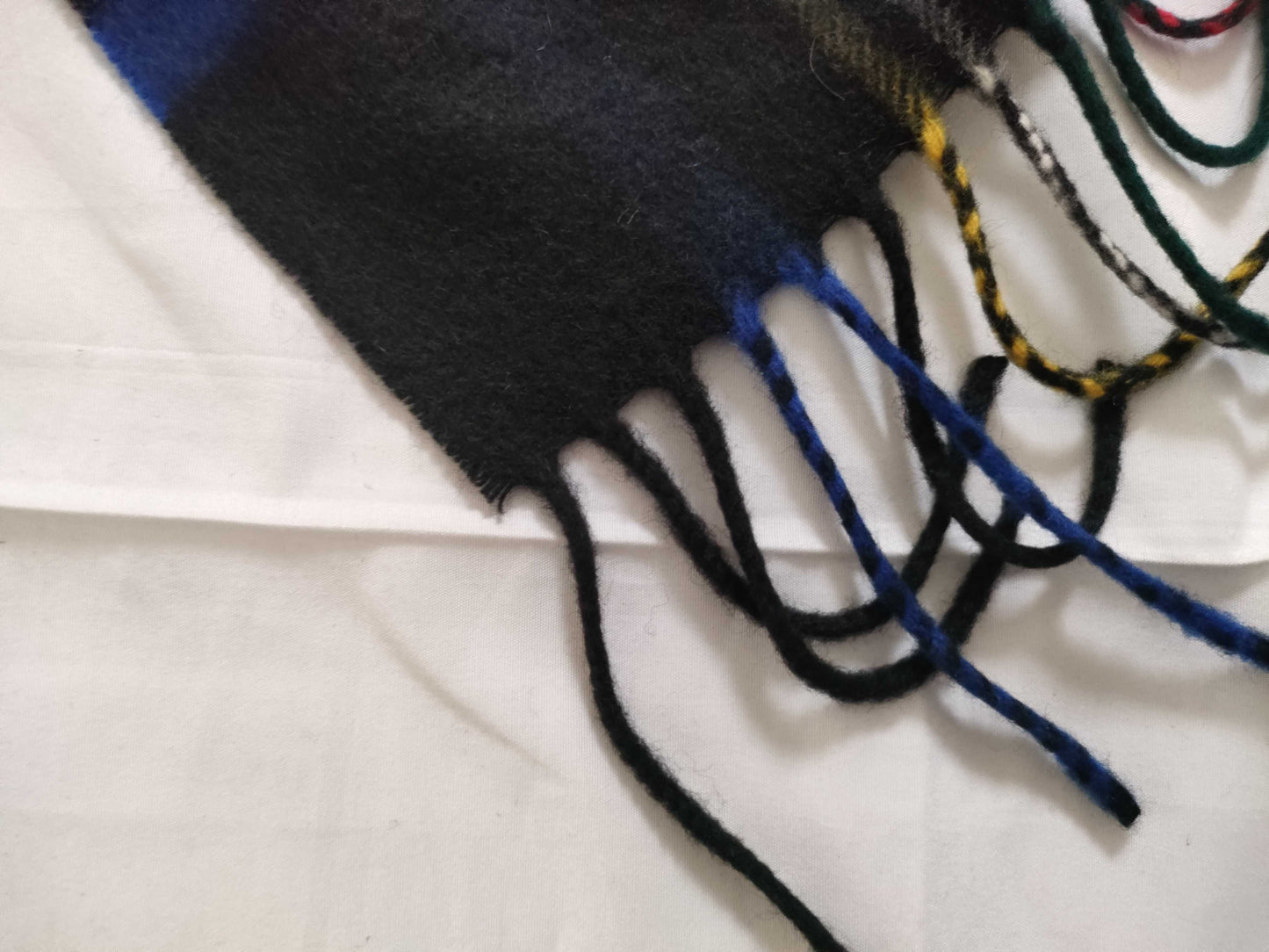 Johnstons Large Cashmere Scarf, Check Pattern, Multicolor, Approx. 70x200cm