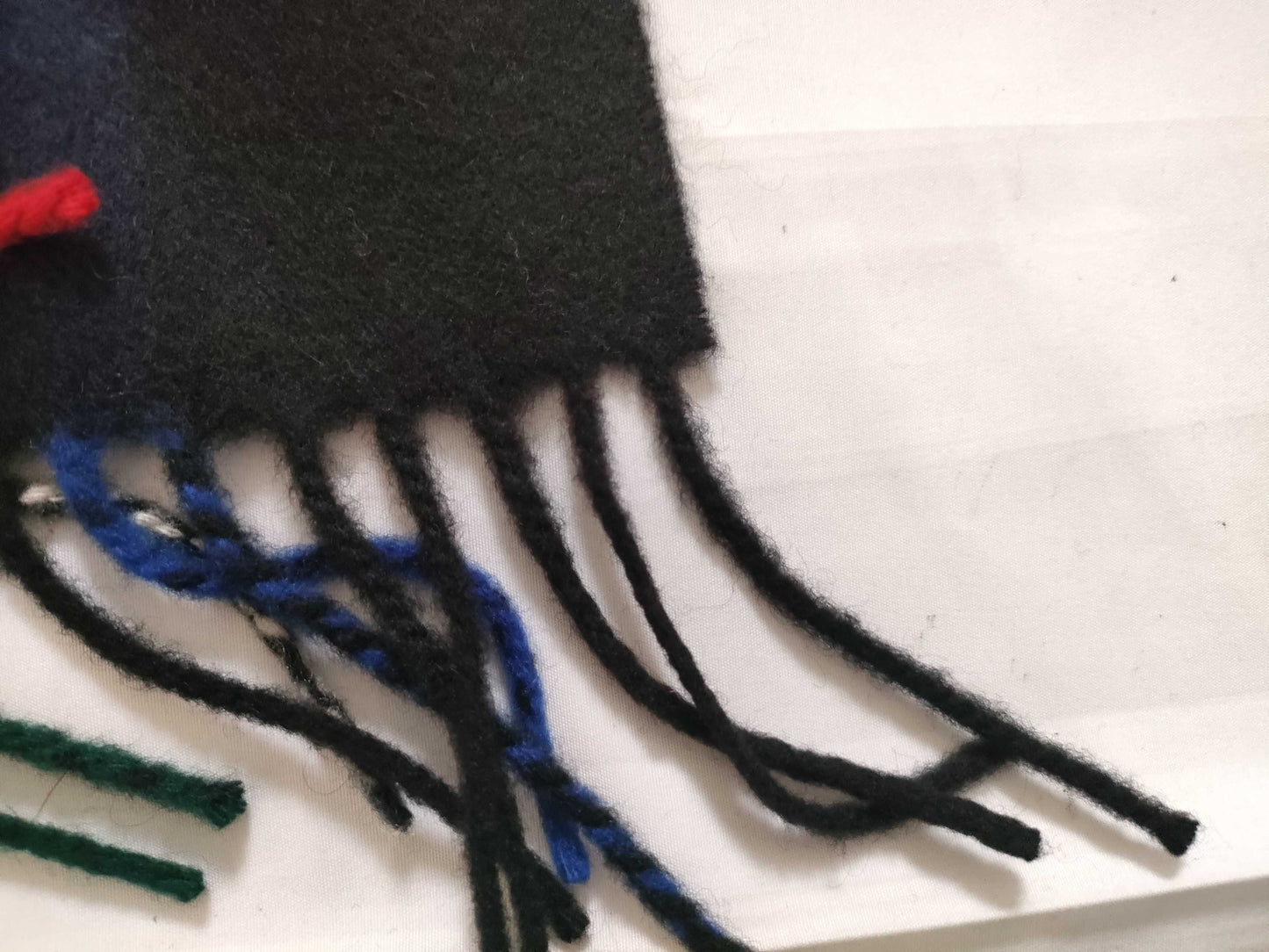 Johnstons Large Cashmere Scarf, Check Pattern, Multicolor, Approx. 70x200cm