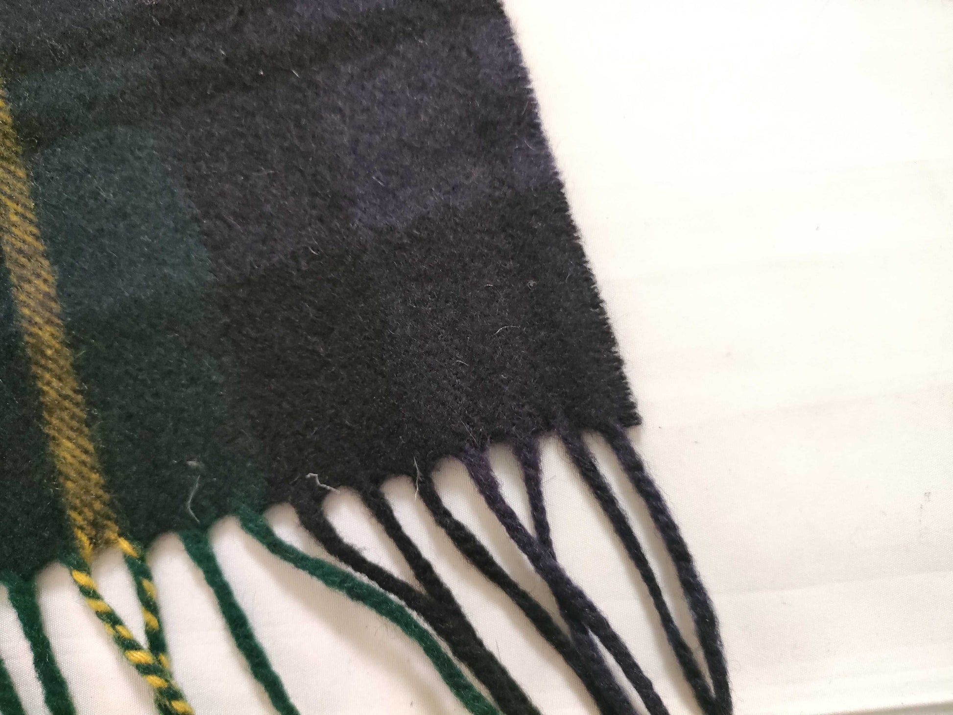 Johnstons Large Cashmere Scarf, Check, Approx. 72 x 200cm