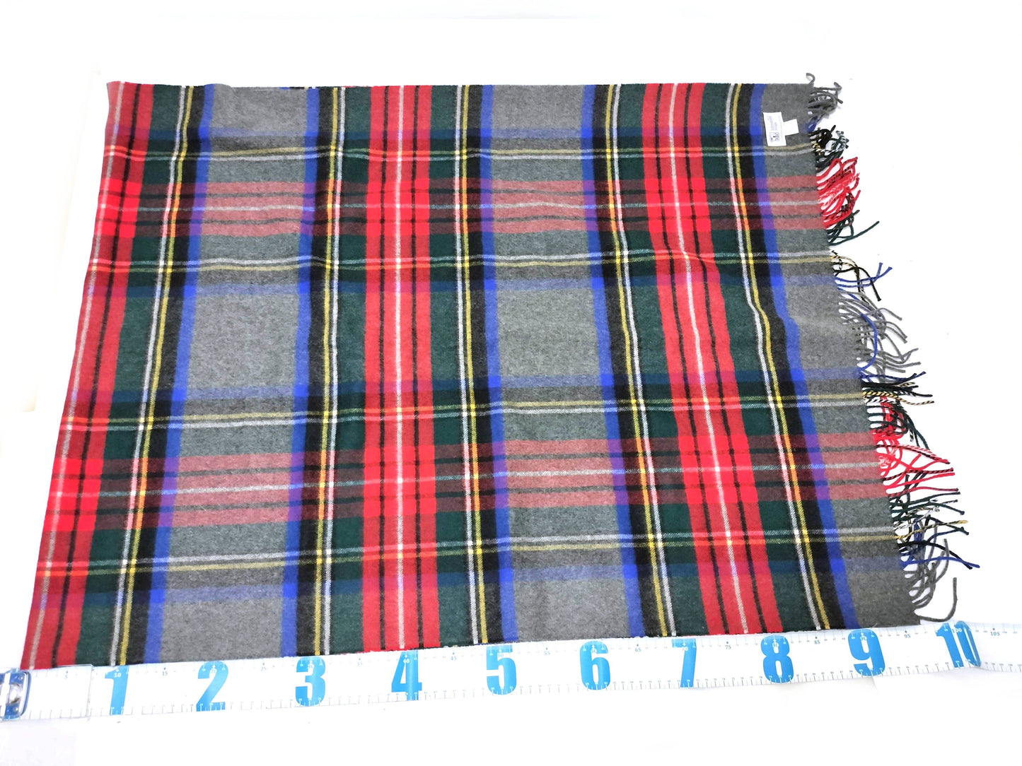 Johnstons Large Check Cashmere Scarf, Multicolor, Approx. 73 x 204cm